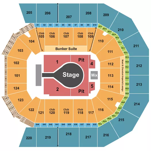 KACEY MUSGROVES Seating Map Seating Chart