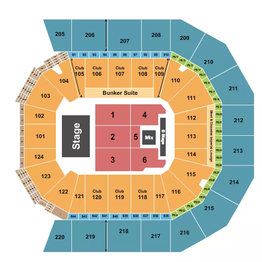 RICARDO ARJONA Seating Map Seating Chart
