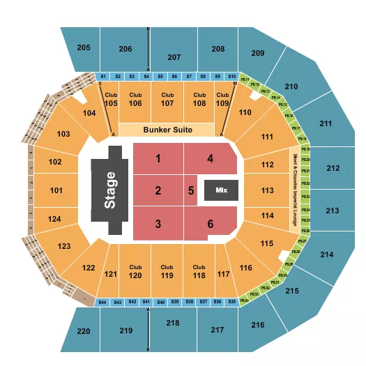 TSO Seating Map Seating Chart