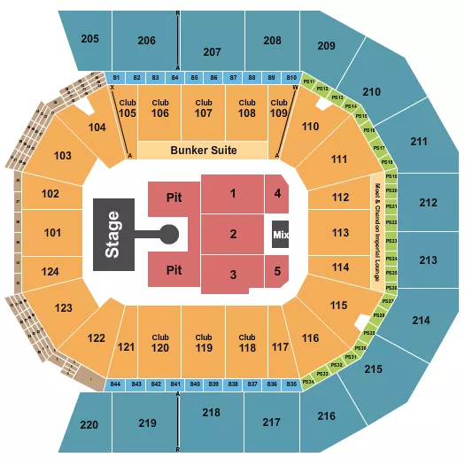 WEEZER Seating Map Seating Chart