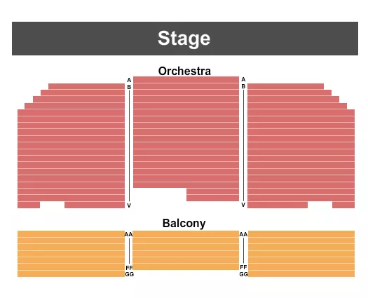 END STAGE Seating Map Seating Chart