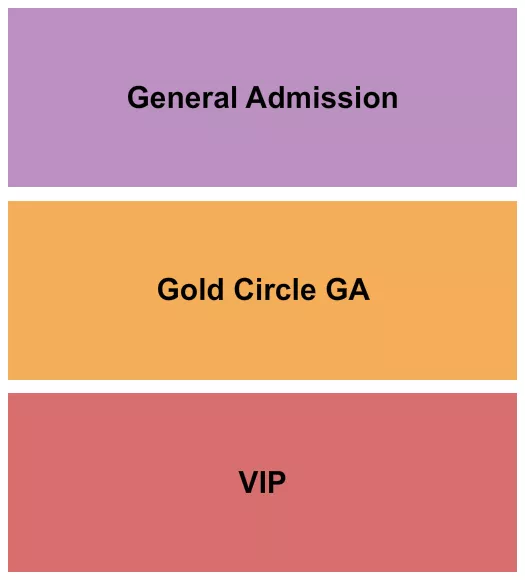 VIP GOLD GA Seating Map Seating Chart