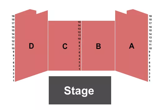 ENDSTAGE Seating Map Seating Chart