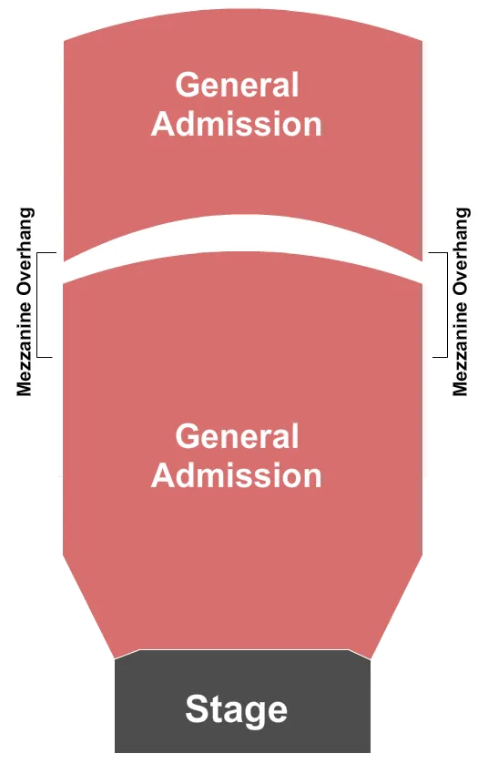 GENERAL ADMISSION Seating Map Seating Chart