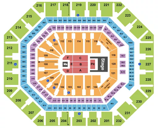 DOJA CAT Seating Map Seating Chart
