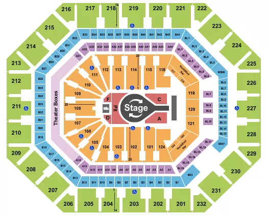 KACEY MUSGRAVES Seating Map Seating Chart