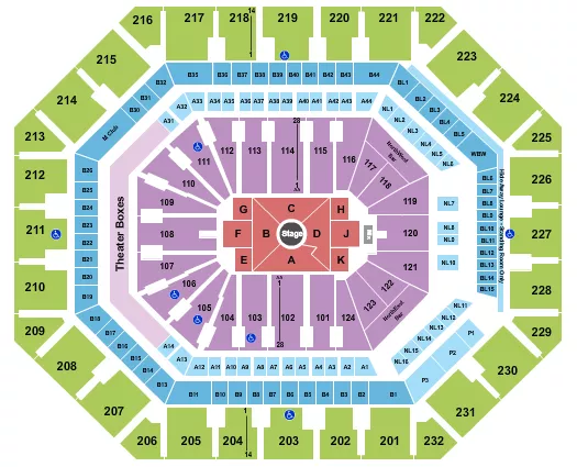NATE BARGATZE Seating Map Seating Chart