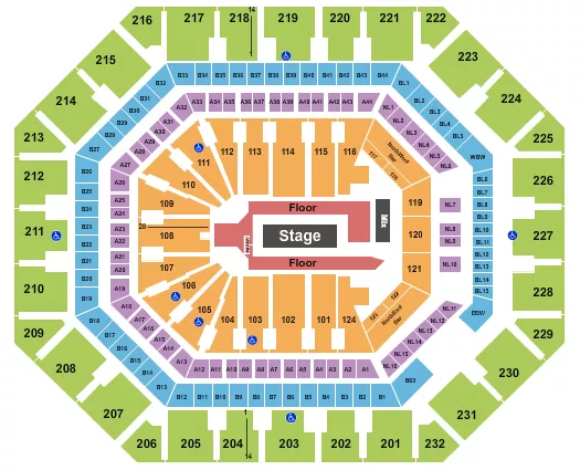 ROD WAVE Seating Map Seating Chart
