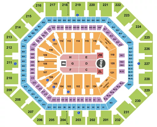 ZAYN Seating Map Seating Chart