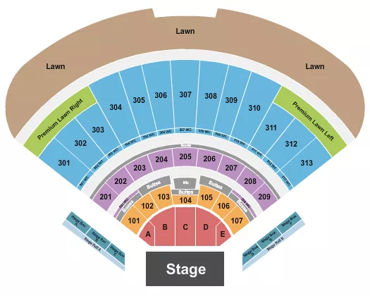 ENDSTAGE Seating Map Seating Chart