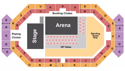 RODEO 2 Seating Map Seating Chart
