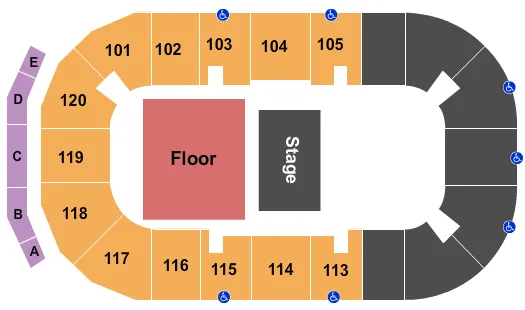 ENDSTAGE GA FLOOR 2 Seating Map Seating Chart