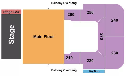 END STAGE GA FLOOR Seating Map Seating Chart