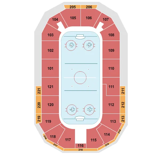 HOCKEY Seating Map Seating Chart