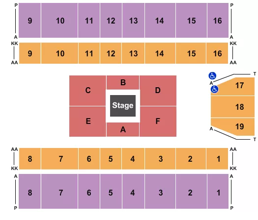 REDNECK BRAWL Seating Map Seating Chart
