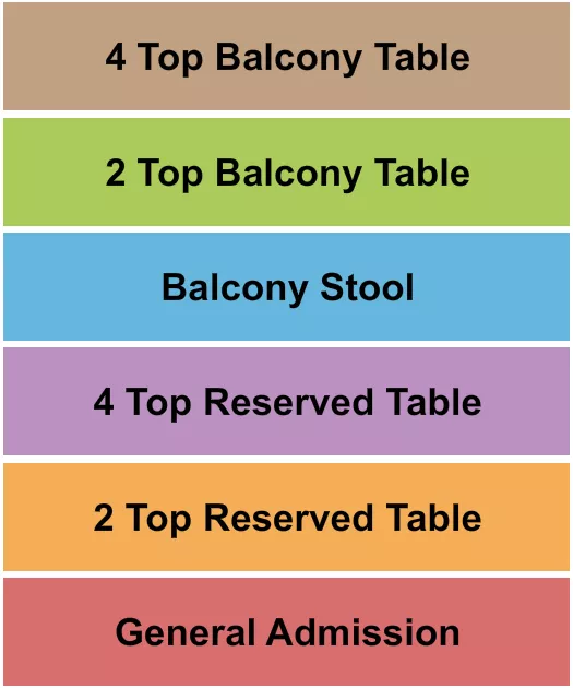 GA TABLES 2 Seating Map Seating Chart