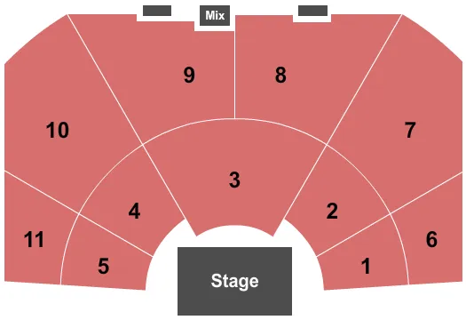 END STAGE Seating Map Seating Chart