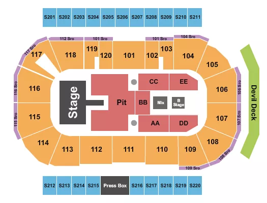 HUDSON WESTBROOK Seating Map Seating Chart
