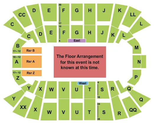 GENERIC FLOOR Seating Map Seating Chart