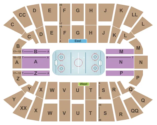 HOCKEY Seating Map Seating Chart