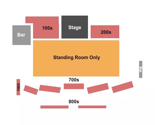 ENDSTAGE 6 LARGE SRO Seating Map Seating Chart