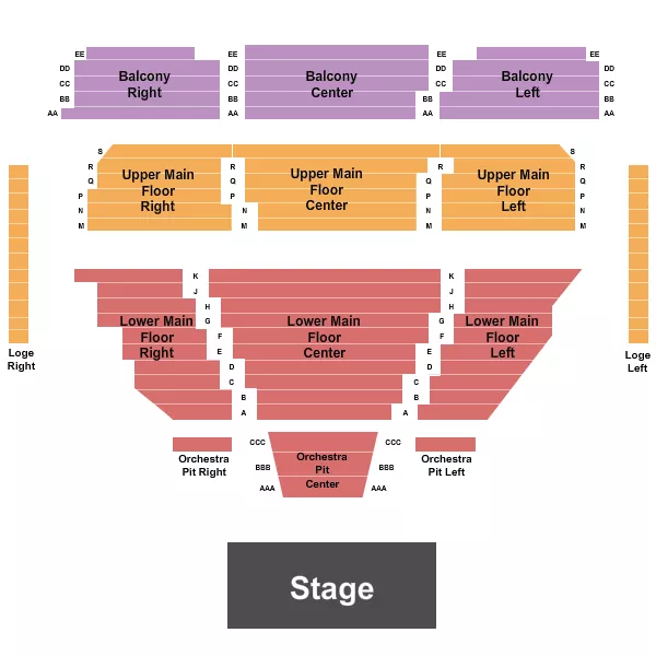 ENDSTAGE 3 Seating Map Seating Chart