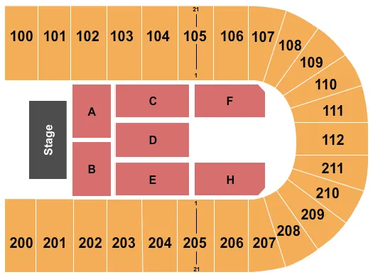 ENDSTAGE 3 Seating Map Seating Chart