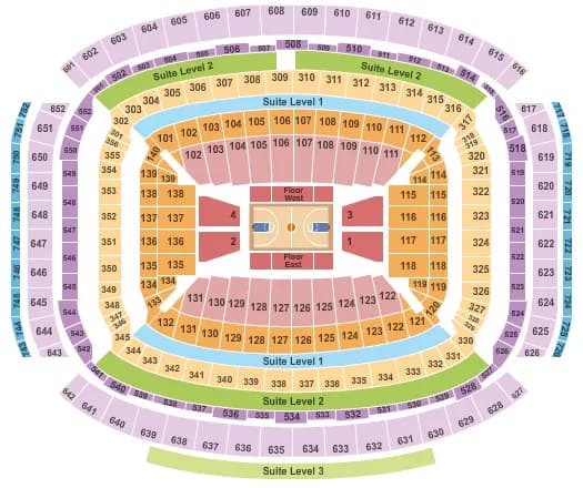 BASKETBALL Seating Map Seating Chart