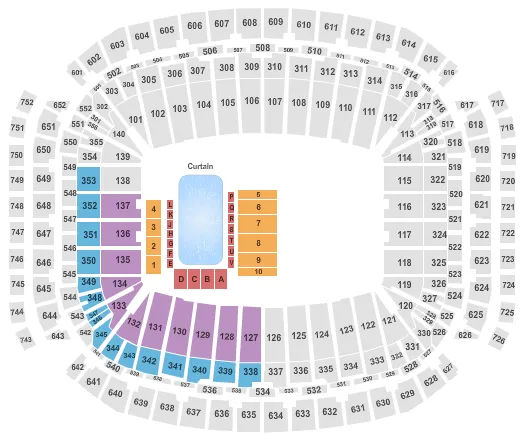 DISNEY ON ICE 2 Seating Map Seating Chart