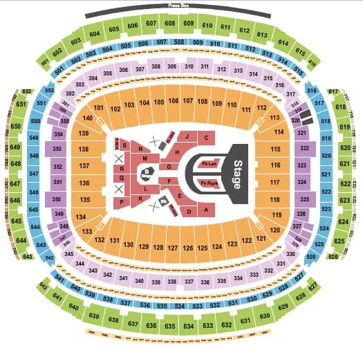 KAROL G Seating Map Seating Chart