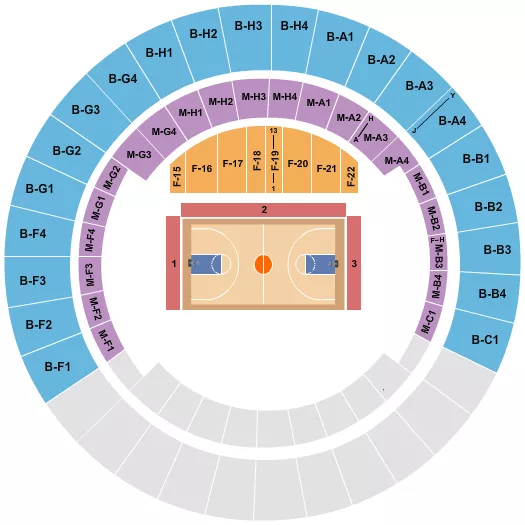 BASKETBALL 2 Seating Map Seating Chart