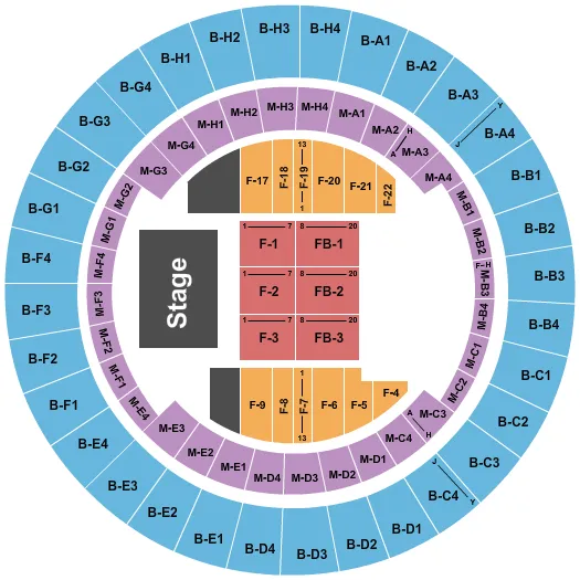 ENDSTAGE 2 Seating Map Seating Chart