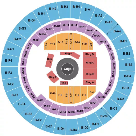 MMA Seating Map Seating Chart