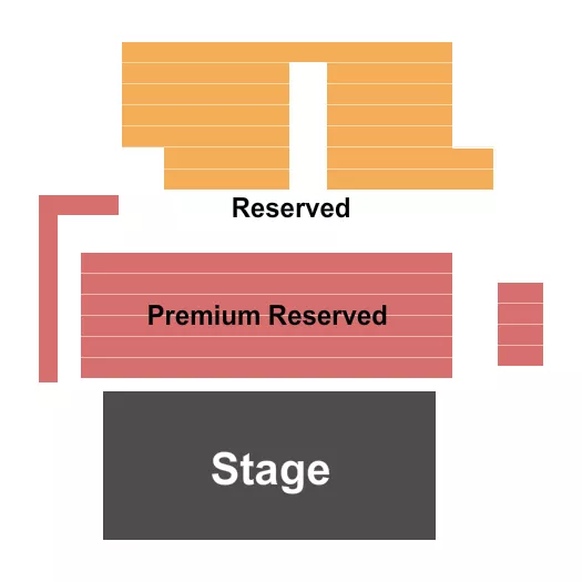 ENDSTAGE Seating Map Seating Chart