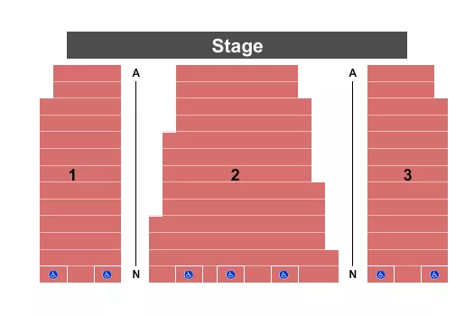 END STAGE Seating Map Seating Chart