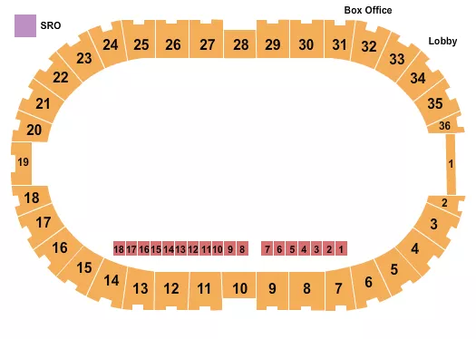 DANCING HORSES Seating Map Seating Chart