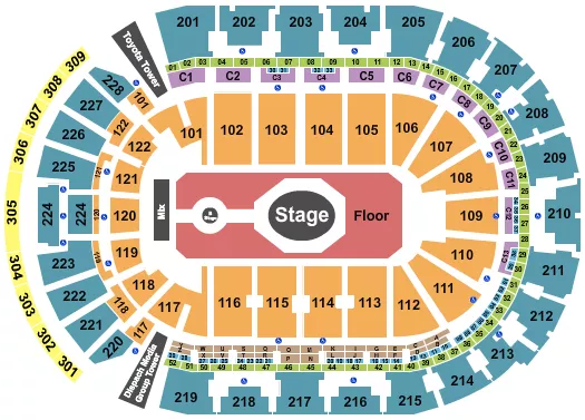 TAME IMPALA Seating Map Seating Chart