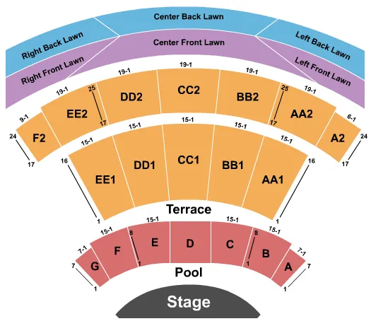 NEAL S BLAISDELL CENTER TOM MOFFATT WAIKIKI SHELL ENDSTAGE 2 Seating Map Seating Chart