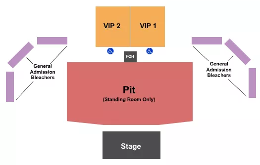 ENDSTAGE PIT Seating Map Seating Chart