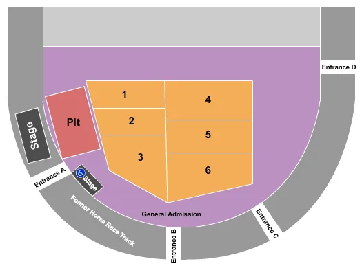 SUGARLAND Seating Map Seating Chart
