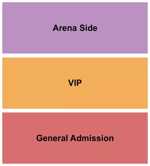 ULTIMATE BULLFIGHTERS Seating Map Seating Chart