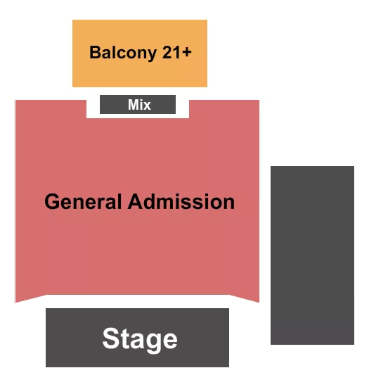 END STAGE GA FLOOR 2 Seating Map Seating Chart