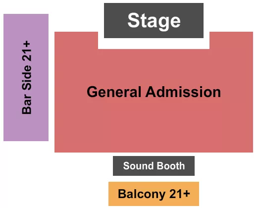 END STAGE GA FLOOR Seating Map Seating Chart