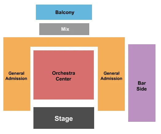 ENDSTAGE 2 Seating Map Seating Chart