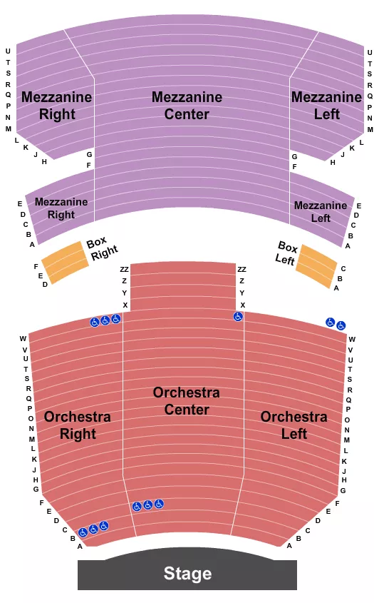 ENDSTAGE 2 Seating Map Seating Chart