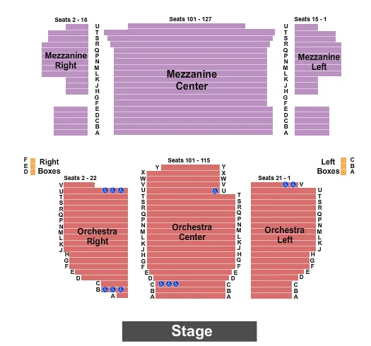 ENDSTAGE Seating Map Seating Chart
