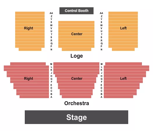 ENDSTAGE Seating Map Seating Chart