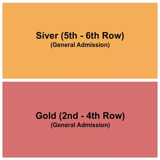 GA GOLD GA SILVER Seating Map Seating Chart