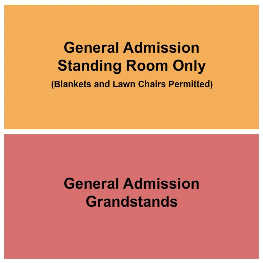 GA STANDING GA GRANDSTANDS Seating Map Seating Chart
