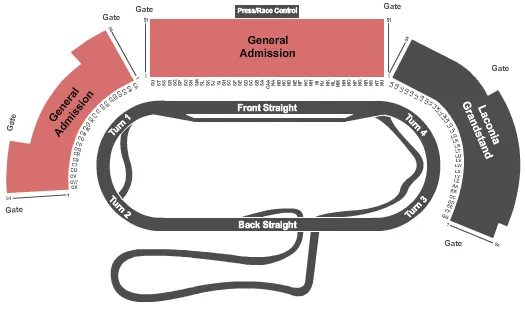 GENERAL ADMISSION Seating Map Seating Chart